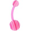 Bioplast Raspberry Rainbow Stripe Belly Ring