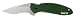 Kershaw Ken Onion Green Scallion Serrated Folding Pocket Knife with Speed Safe