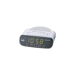 Sony ICF-C212 FM/AM Clock Radio with Full Power Back-up (White)