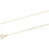 14K Yellow Gold Lasered Titan Gold Curb Chain - 7 inches