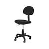 Home Office Computer Desk Swivel Chair Fabric - Color: Black