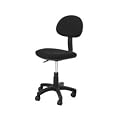 Home Office Computer Desk Swivel Chair Fabric - Color: Black