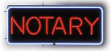 Notary Neon Sign