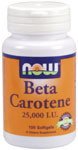 Beta Carotene 25000 IU 100 Softgel NOW Foods