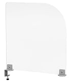 UPC 860329000293 product image for Clamp-on Desk Divider Privacy Screen, Frosted Acrylic | upcitemdb.com