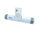 Impecca 4 Watt Portable t Speaker with FM Tuner, for All MP3 / iPod Players, White