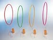 Water Gear Slalom Game Set, Four 24" Hoops and Fillable Weights