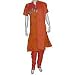 Salwar Kurti Printed Embroidered Cotton India Size M (slk385)