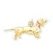 dachshund33 - 14k Dachshund Dog Charm Measures 152x314mm
