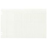 Wilson Jones 50-30 White Columnar Sheets, Double Page Format, 30 Columns, 11 x17, 100/pack