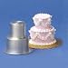 Parrish Magic Line 2-Tier One Piece Mini Round Aluminum Cake Pan