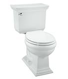 Kohler K-3511-0 Memoirs Comfort Height round-front toilet with Stately design, White