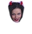 Real Red Devil Costume Horns
