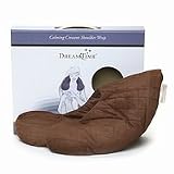 DreamTime Calming Crescent Shoulder Wrap - Quilted Brown Ultra Suede 1 ea