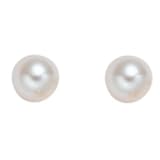 14k Yellow Gold 3mm Freshwater Cultured Pearl Children's Earrings