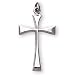 Sterling Silver Cross and 16-inch Chain