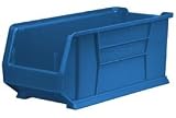 Akro Bins Super Size Stacking Bin 11x23-7/8x10 Blue. Package of 4