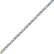 14K Yellow Gold Oval Shaped Light Blue Topaz Fashion Bracelet