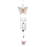 Painted Metal Butterfly Wind Chime - Style 33155