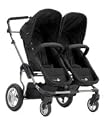 First Wheels City Twin Pushchair Black