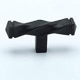 2 1/2'' x 1/2'' Twisted T Knob - Satin Black