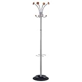 Buy Alba Stily Floor Coat Stand with Umbrella Holder, 70 Inch Height, 4 Knobs, 4...