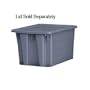 Rubbermaid-Gray Palletote Box, 2.6 cu ft. (1731GY) Category: Food Storage Boxes
