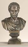 Julius Caesar 18 Bronze Bust Statue Greek Roman