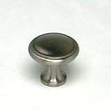 Berenson 9924-1BPN-P Cabinet Hardware Knobs W/RING 1-1/8 BRUSHED NICKEL