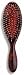 Kent Brushes Pure Black Bristle and Single Strand White Nylon, Oval Rubber Cushion, Handbag Size (St
