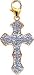 Cross, 14K Gold Diamond Charm