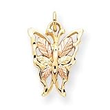 10k Black Hills Gold Butterfly Pendant