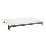 21 Deep x 36 Width Solid Shelf, (2) Traverses plus Shelf Plates, Polypropylene, Speckled Gray, 13.4 Lbs.