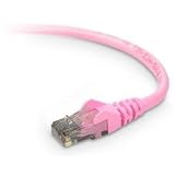 Buy 12FT CAT6 Pink Snagless Patch Cable RJ45 M m by Belkin