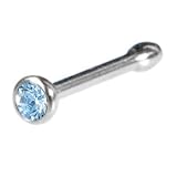 Austrian Crystal AQUA Nose Bone