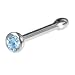 Austrian Crystal AQUA Nose Bone