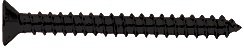 CRL Black #10 x 2 Wall Mounting Flat Head Phillips Sheet Metal Screw - Package