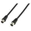 TV Aerial Coax Flylead Male Plug to Female Socket by electrosmart� - Length: 1.5m - Colour: Black