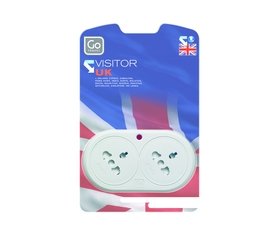 Go Travel Double Visitor Adaptor (worldwide To Uk) Picture
