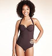 Underwired Bead Halterneck Swimsuit