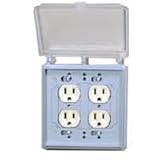 Electrical Boxes: Universal Weatherproof Cover, Clear
