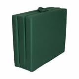 Hide-a-Mat Foam Tri-Fold Foldable Multifunctional Jr Twin Size Huntergreen Exercise/Sleeping Mat