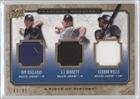 2008 UD A Piece of History Franchise Members Triple Jersey #20 - Roy Halladay/A.J. Burnett/Vernon We