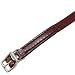 Creased Leather Collar, 1/2 x 16 Burgundy