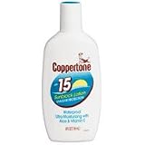 Coppertone Waterproof UVA/UVB Protection Sunblock Lotion, SPF 15 - 4 Oz