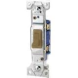 1Pole Quiet Toggle Switch Brown