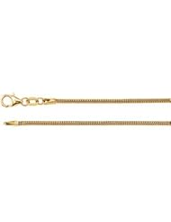 1.5 mm Solid, Round, Snake Chain 14K Yellow 7 Inch Ch117