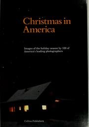Cover image : Christmas in America: Images of the Holiday Season by 100 of America's Leading Photographers