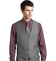 Autograph 5 Button Waistcoat with Wool