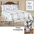 Personalized Wedding Ring Quilt King